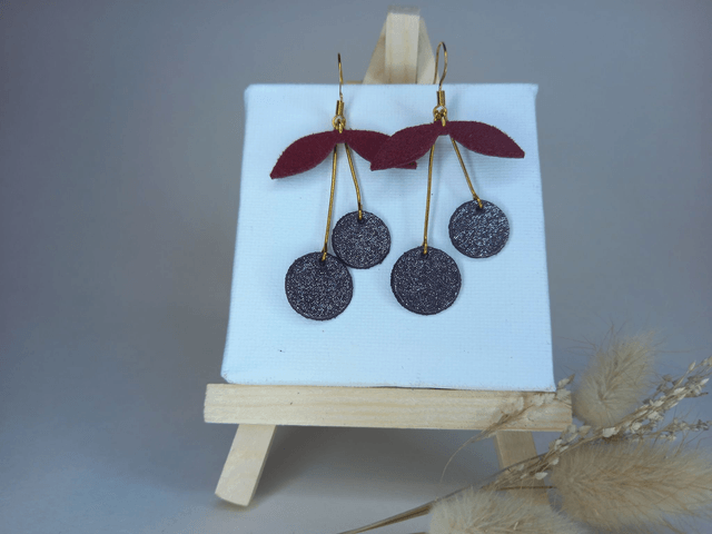 Boucles d'oreilles "Cerisie"