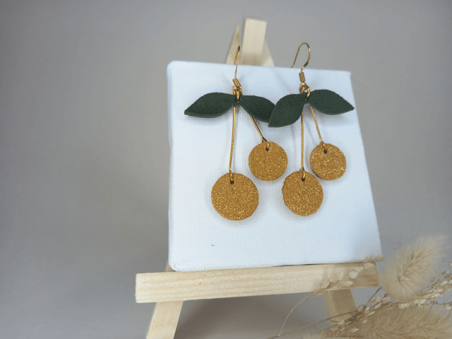 Boucles d'oreilles "Cerisie"