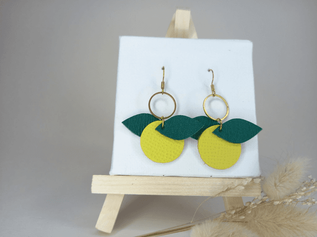 Boucles d&#039;oreilles &quot;Citronille&quot;